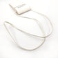CELINE Shoulder Bag leather white logo Sunglasses case