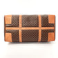 CELINE Boston Duffel bag JMB12 PVC, Leather Brown Macadam unisex Used Authentic