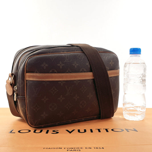 LOUIS VUITTON Shoulder Bag M45254 Monogram canvas Brown Reporter PM