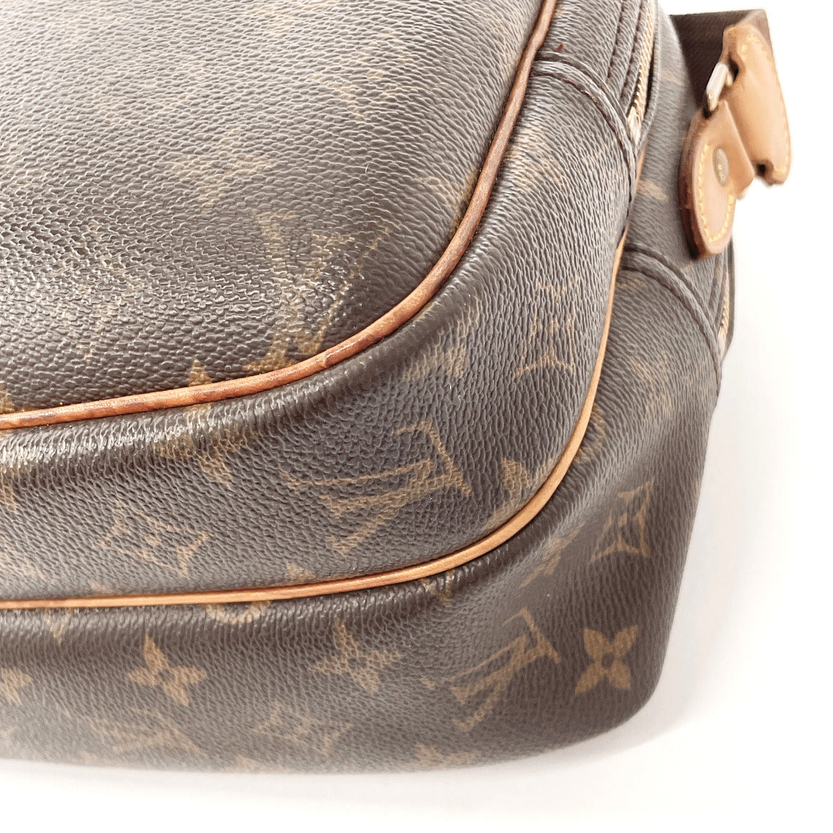 LOUIS VUITTON Shoulder Bag M45254 Monogram canvas Brown Reporter PM