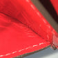 LOUIS VUITTON Long Wallet Purse M90489 Monogram Vernis Red Monogram Vernis Portefeuille Sarah Bird Bird Women Used Authentic