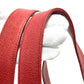 CHANEL Shoulder Bag Caviar skin Red CC COCO Mark Ball charm Women Used Authentic