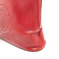 CHANEL Shoulder Bag Caviar skin Red CC COCO Mark Ball charm Women Used Authentic