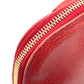 CHANEL Shoulder Bag Caviar skin Red CC COCO Mark Ball charm Women Used Authentic