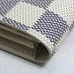 LOUIS VUITTON Long Wallet Purse N61735 Damier Azur Canvas white Damier Azur Portefeuille Sarah Women Used Authentic