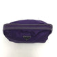 PRADA Pouch Nylon purple Triangle logo accessory case Women Used Authentic