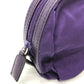 PRADA Pouch Nylon purple Triangle logo accessory case Women Used Authentic