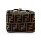 FENDI Pouch Canvas, Leather Brown Zucca Vanity bag