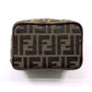 FENDI Pouch Canvas, Leather Brown Zucca Vanity bag