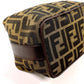 FENDI Pouch Canvas, Leather Brown Zucca Vanity bag