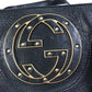 GUCCI Handbag 121551 leather black Interlocking G blondie studs Women Used Authentic