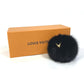 LOUIS VUITTON charm M00008 fur black Bubble V Women Used Authentic