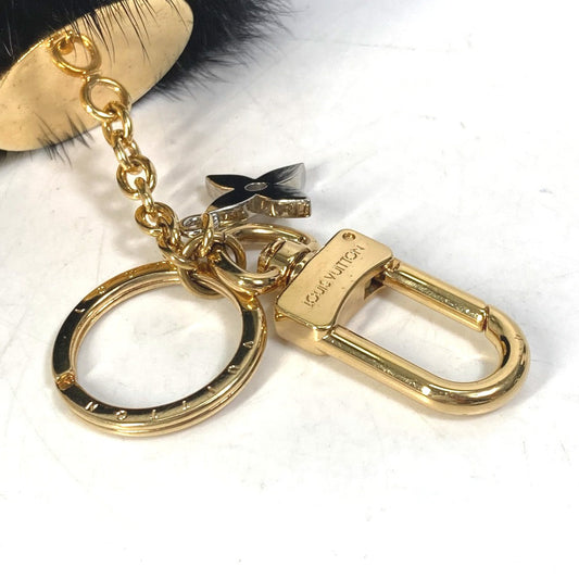 LOUIS VUITTON charm M00008 fur black Bubble V Women Used Authentic
