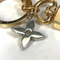 LOUIS VUITTON charm M00008 fur black Bubble V Women Used Authentic