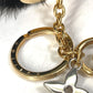 LOUIS VUITTON charm M00008 fur black Bubble V Women Used Authentic