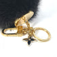 LOUIS VUITTON charm M00008 fur black Bubble V Women Used Authentic
