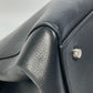CELINE Handbag leather black logo Edge Women Used Authentic
