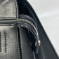 CELINE Handbag leather black logo Edge Women Used Authentic