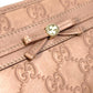 GUCCI Long Wallet Purse 257003 leather pink MAYFAI Ribbon Guccissima Ribbon Women Used Authentic