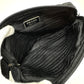PRADA Waist bag Nylon / leather black Triangle logo Sling bag mens Used Authentic