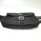 PRADA Waist bag Nylon / leather black Triangle logo Sling bag mens Used Authentic