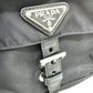 PRADA Waist bag Nylon / leather black Triangle logo Sling bag mens Used Authentic