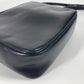 CELINE Shoulder Bag leather black vintage Carriage Metal Women Used Authentic