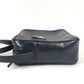 CELINE Shoulder Bag leather black vintage Carriage Metal Women Used Authentic