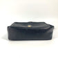 CELINE Shoulder Bag leather black vintage Carriage Metal Women Used Authentic