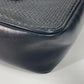 CELINE Shoulder Bag leather black vintage Carriage Metal Women Used Authentic