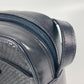 CELINE Shoulder Bag leather black vintage Carriage Metal Women Used Authentic