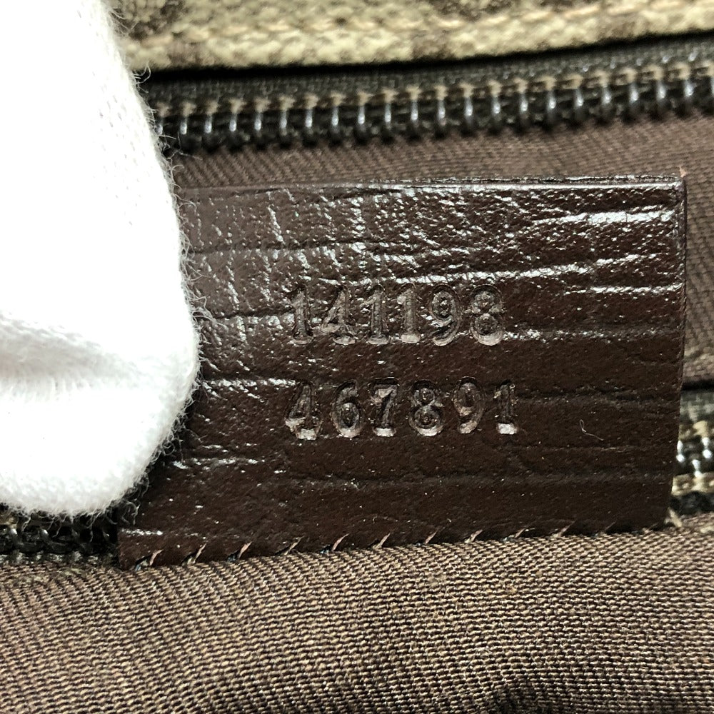 GUCCI Shoulder Bag 141198 GG Supreme Canvas beige GG Messenger bag Women Used Authentic