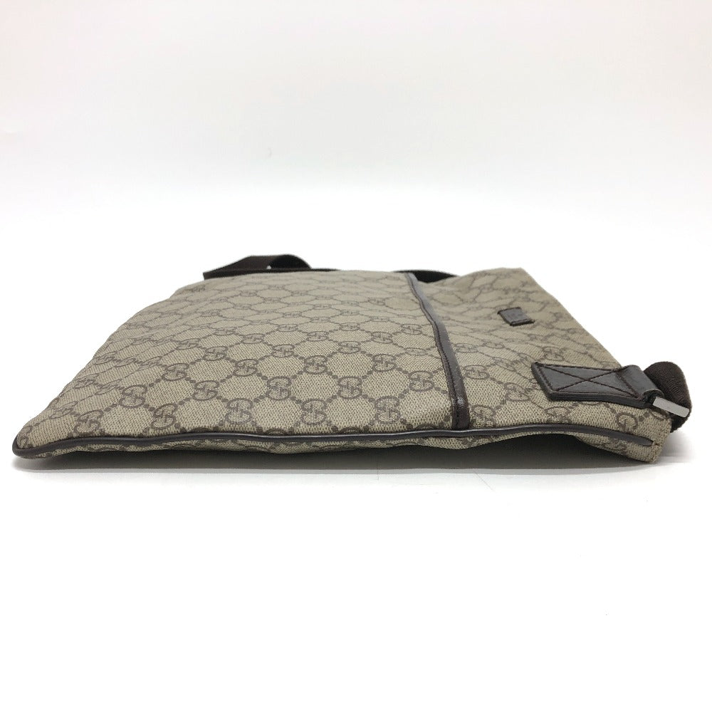 GUCCI Shoulder Bag 141198 GG Supreme Canvas beige GG Messenger bag Women Used Authentic