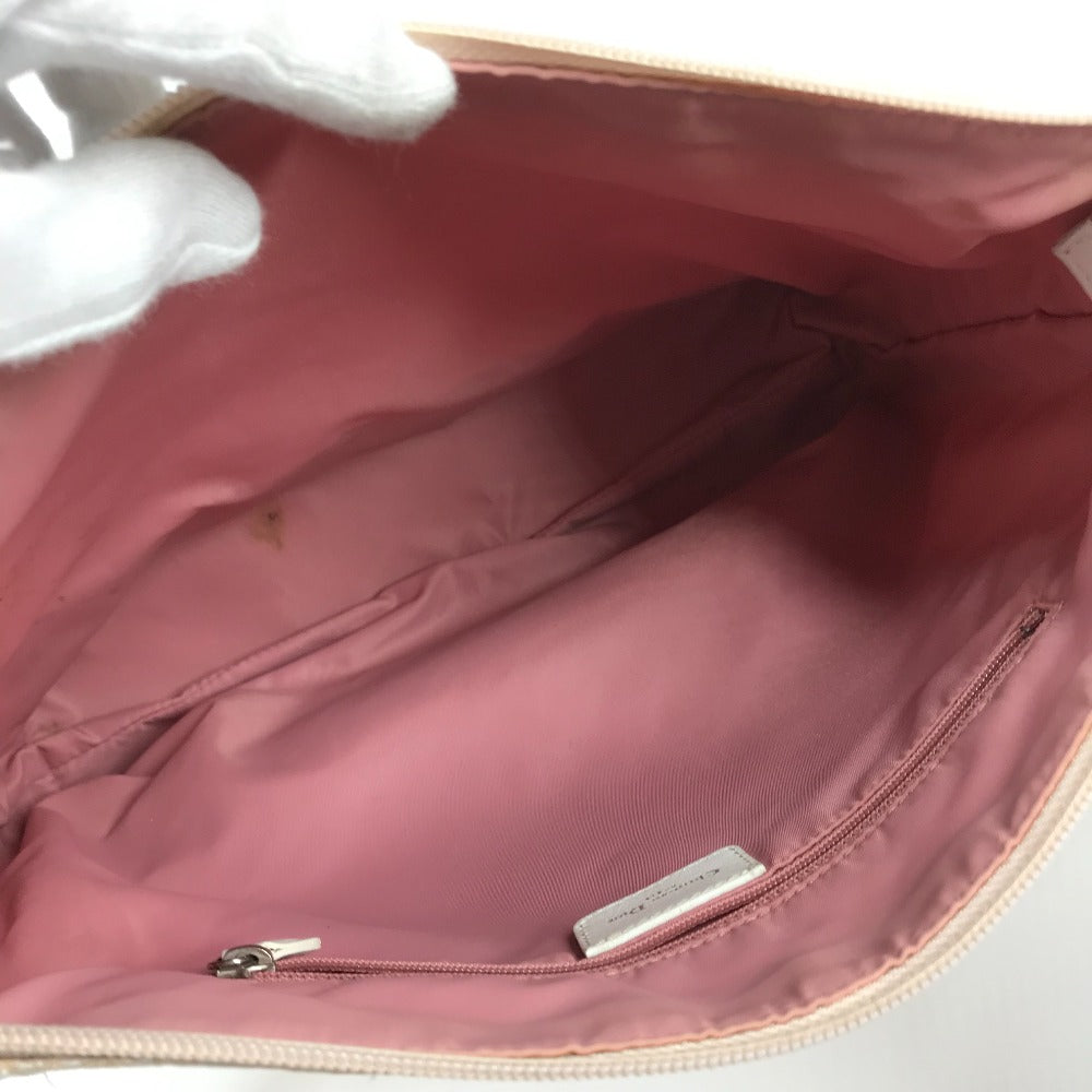 Dior Shoulder Bag Canvas / leather pink Trotter Vintage logo Women Used Authentic
