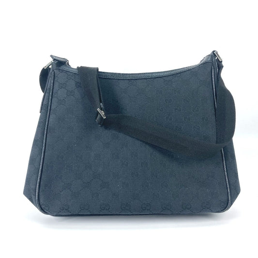 GUCCI Shoulder Bag 114272 GG canvas black GG mens Used Authentic