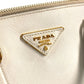 PRADA Handbag BL0837 Safiano leather white Triangle logo plate SAFFIANO LUX Women Used Authentic