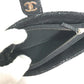 CHANEL Pouch leather black COCO Mark CC Women Used Authentic