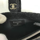 CHANEL Pouch leather black COCO Mark CC Women Used Authentic