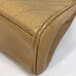 CHANEL Handbag Caviar skin beige Chevron Vstitch Vintage Women Used Authentic