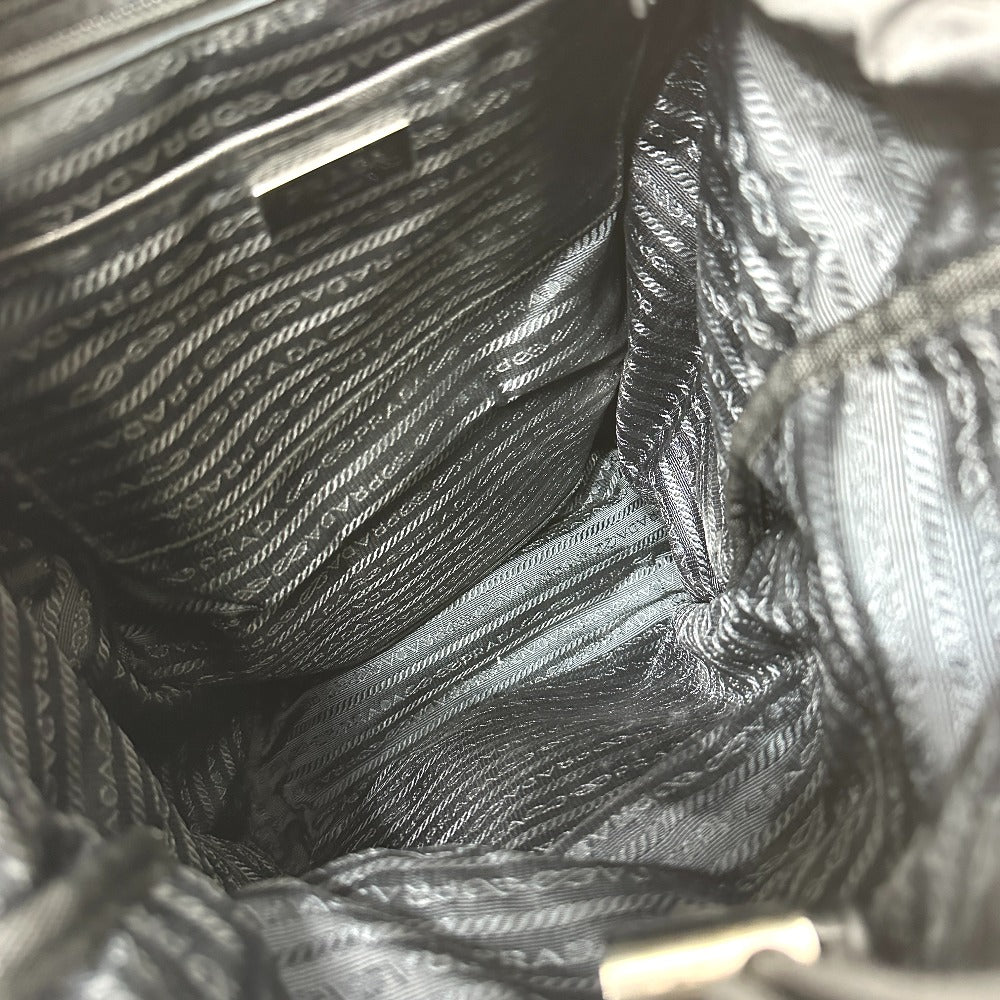 PRADA Backpack Nylon / leather multicolor Quilting Multi
