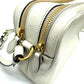 PRADA Shoulder Bag leather white logo
