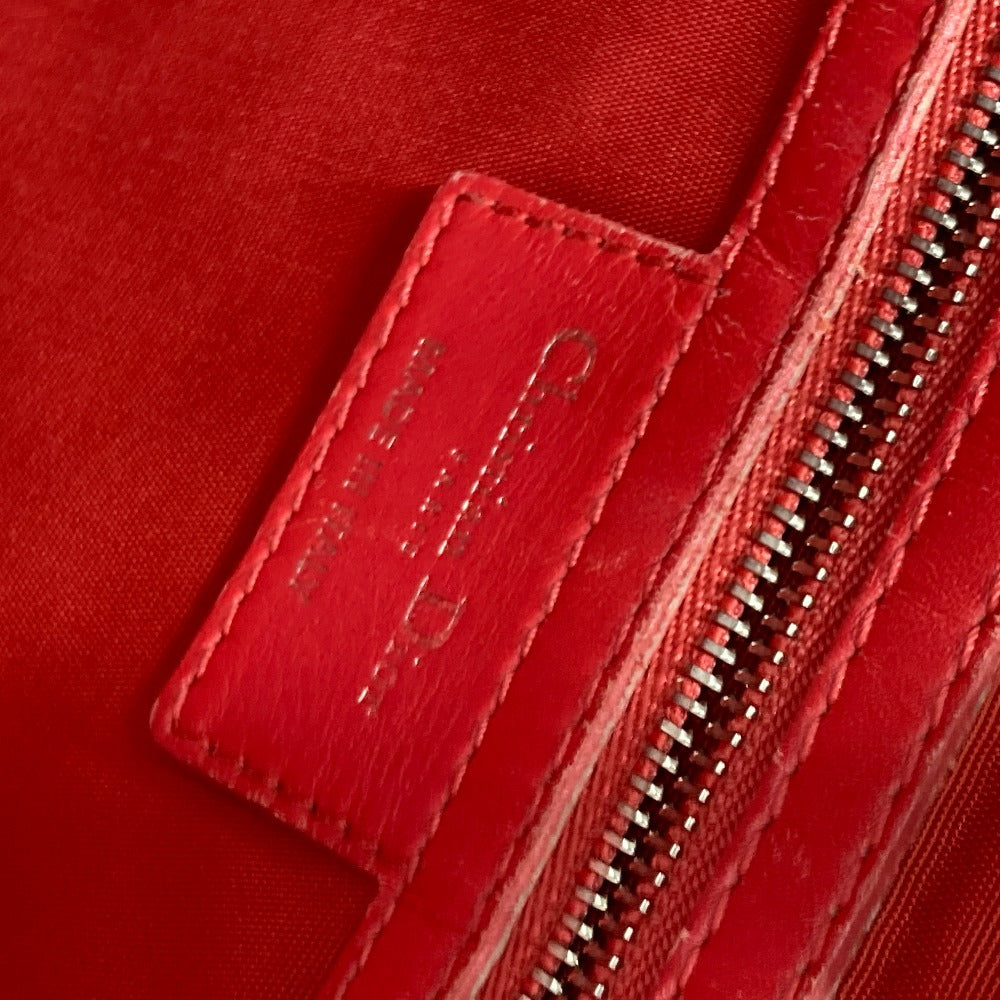 Dior Shoulder Bag Coated canvas, leather Red type Bag Tote Bag Canage Women Used Authentic