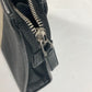 GUCCI Clutch bag 475316 leather black pouch bag web stripe logo