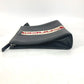 GUCCI Clutch bag 475316 leather black pouch bag web stripe logo