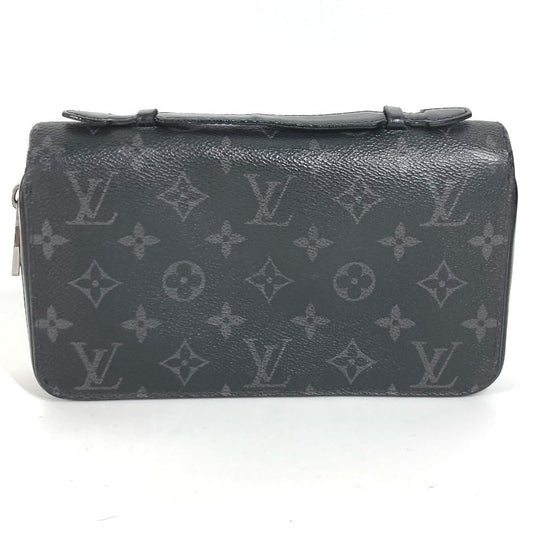 LOUIS VUITTON Long Wallet Purse M61698 Monogram Eclipse Canvas black Monogram Eclipse Zippy XL mens Used Authentic
