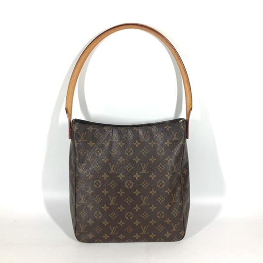 LOUIS VUITTON Shoulder Bag M51145 Monogram canvas Brown Monogram LoopingGM Women Used Authentic