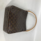 LOUIS VUITTON Shoulder Bag M51145 Monogram canvas Brown Monogram LoopingGM Women Used Authentic
