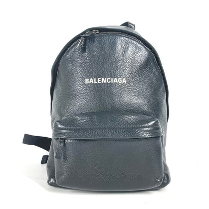 BALENCIAGA Backpack 552379 leather black Everyday logo