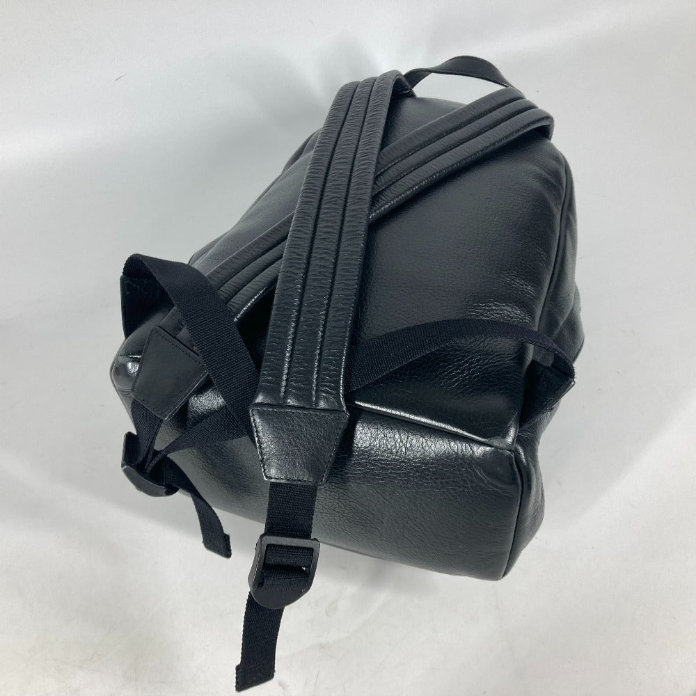 BALENCIAGA Backpack 552379 leather black Everyday logo