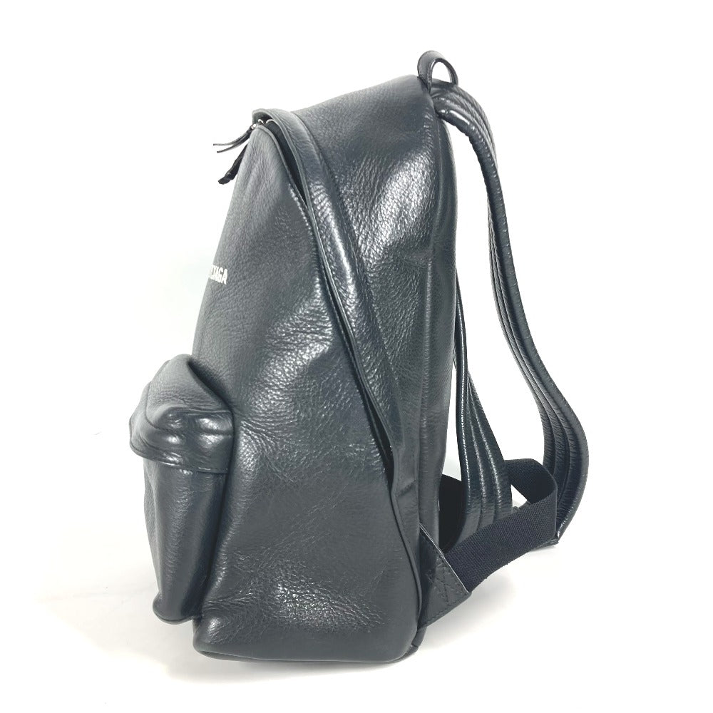 BALENCIAGA Backpack 552379 leather black Everyday logo